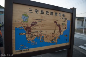 Mapa časti ostrova...